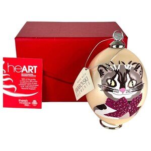 2010 St Jude Swarovski Elements Christmas Ornament Cat Dog Michael Vollbrach